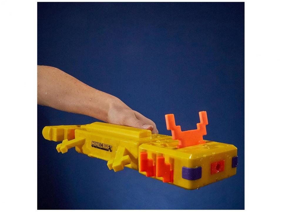 Nerf de Água Super Soaker Minecraft Axolotl - 7