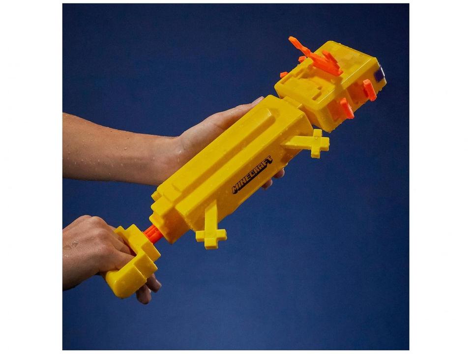 Nerf de Água Super Soaker Minecraft Axolotl - 6
