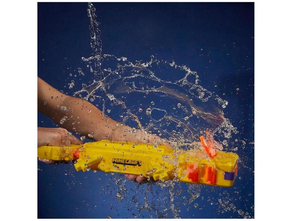 Nerf de Água Super Soaker Minecraft Axolotl - 8