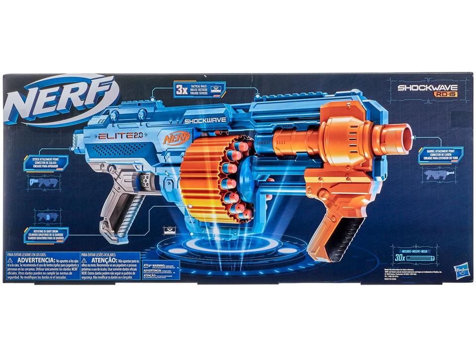Nerf Elite 2.0 Shockwave RD-15 Hasbro 31 Peças - 3