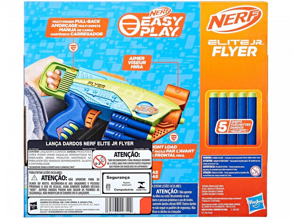 Nerf Elite Jr. Flyer Hasbro 6 Peças - 3