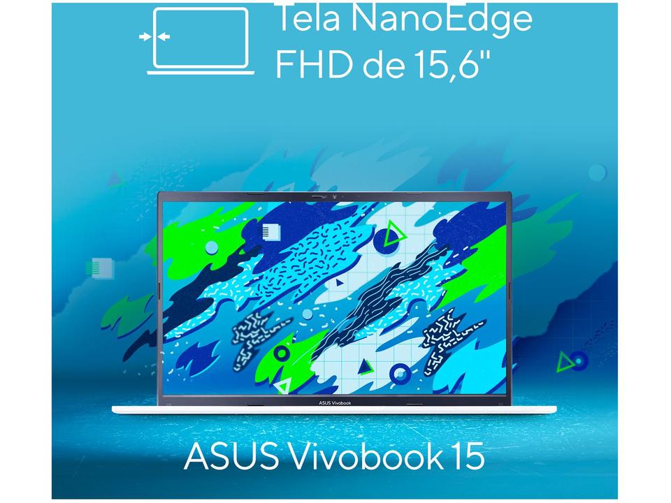 Notebook Asus Vivobook 15 Intel Core i5 8GB RAM - SSD 256GB 15,6” Full HD Windows 11 X1502ZA-EJ1762W - 17