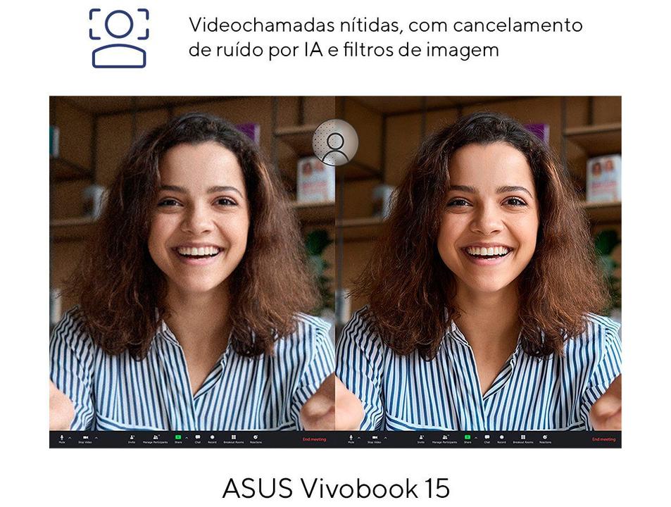 Notebook ASUS Vivobook 15 X1504VA-NJ1746 Intel Core i5 16GB RAM 512GB SSD 15,6" Full HD Linux 90NB10J1-M027A0 - 5