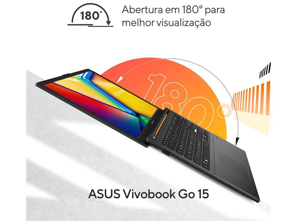 Notebook ASUS Vivobook Go 15 E1504FA-NJ1288 AMD Ryzen 5 7520U 16GB RAM SSD 15,6" Full HD Linux 90NB0ZR2-M028N0 - 7