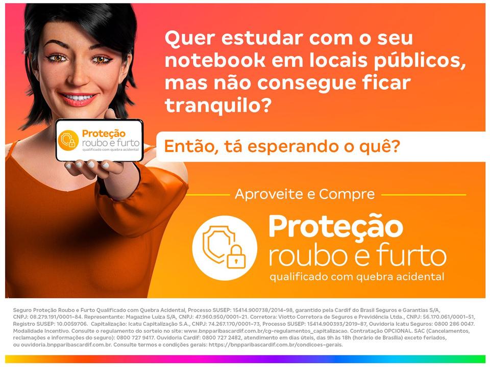 Notebook ASUS VivoBook Go 15 E1504GA-NJ447 Intel Core i3 4GB RAM SSD 256GB 15,6" Full HD Linux 90NB0ZT1-M00PS0 - 15