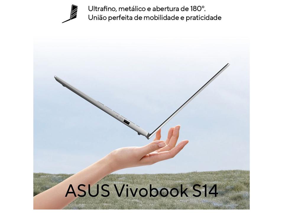 Notebook ASUS Vivobook S14 Intel Core Ultra 5 com IA Integrada 225H 16GB RAM 512SSD 14" Windows 11 - 3