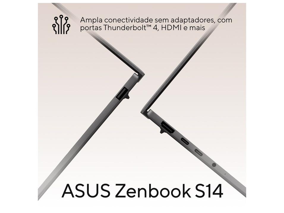 Notebook ASUS Zenbook S14 Intel Core Ultra 7 16GB RAM 512GB SSD 14" Touch Windows 11 UX5406AA-SU308W - 6