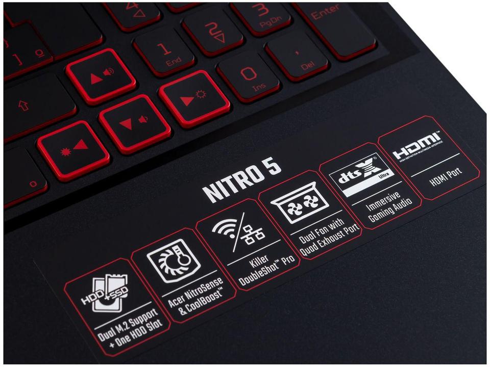 Notebook Gamer Acer Nitro Intel Core i5 8GB 512GB - 16