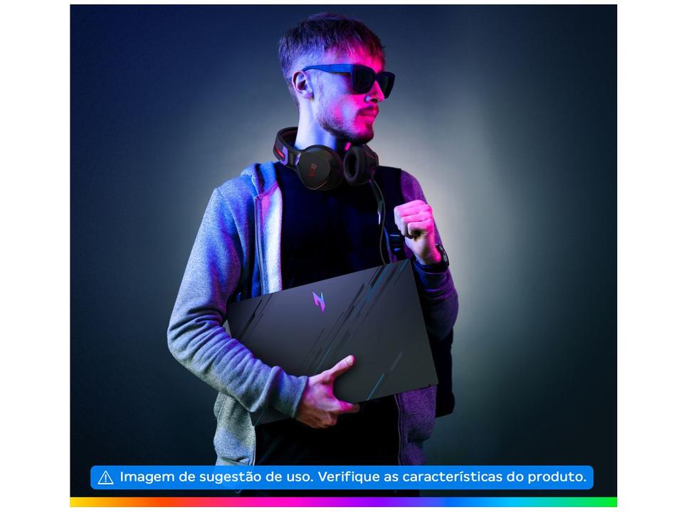 Notebook Gamer Acer Nitro V15 Intel Core i5 512GB SSD 16GB RAM 15,6" Full HD Linux Gutta 144Hz IPS RTX 3050 6GB ANV15-51-582R - 2