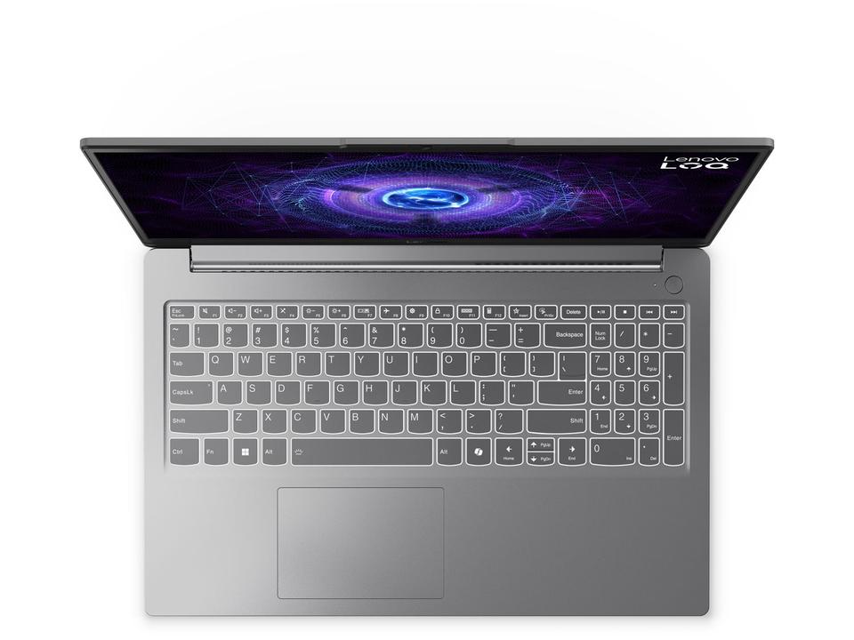 Notebook Gamer Lenovo LOQ 83ME0007BR Intel Core i5 12450HX 16GB RAM 512GB SSD 15,6" Full HD Windows 11 NVIDIA GeForce RTX 3050 83ME0007BR - 16