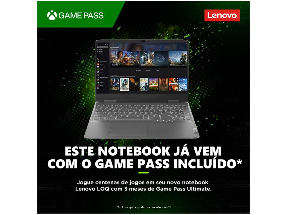 Notebook Gamer Lenovo LOQ Intel Core i5 8GB RAM - 24