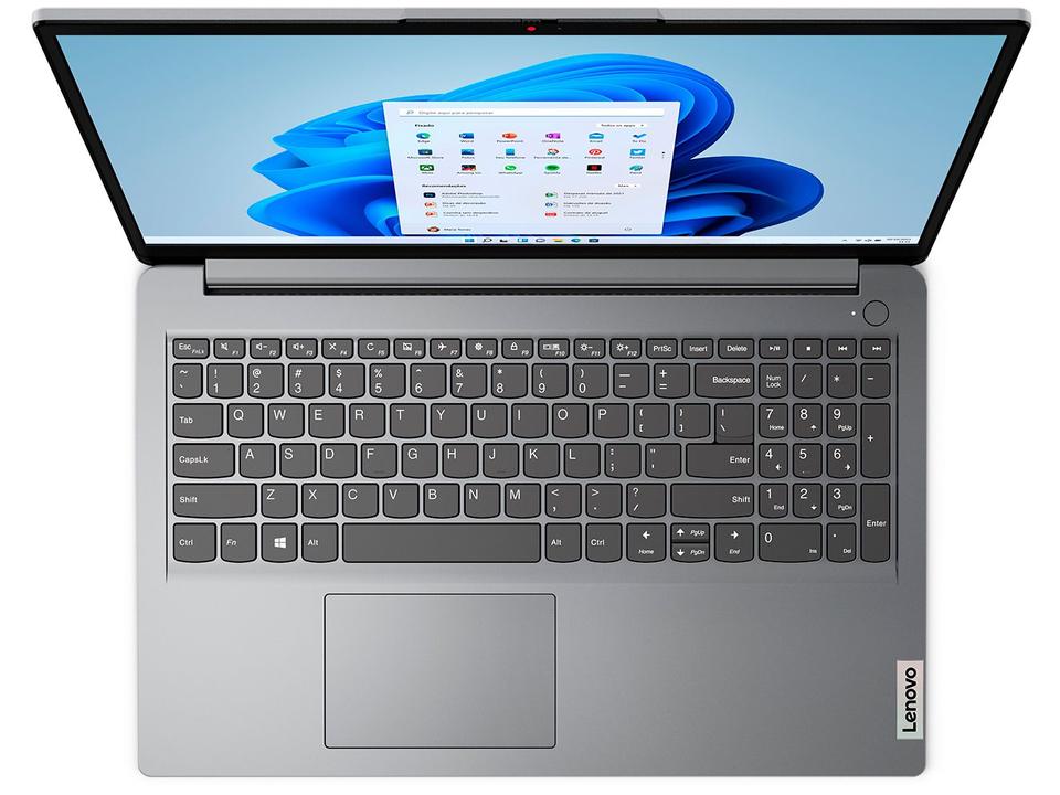 Notebook Lenovo IdeaPad 1i Intel Core i5 - 8GB RAM SSD 512GB Windows 11 15,6” 15IAU7 - 4