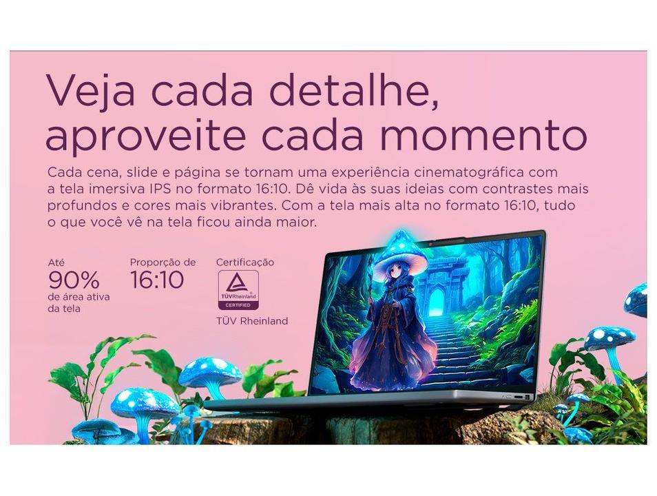 Notebook Lenovo IdeaPad Slim 3 15IRU10 Intel Core 3 8GB RAM 256GB SSD 15,3" WUXGA Windows 11 83NU0000BR - 5