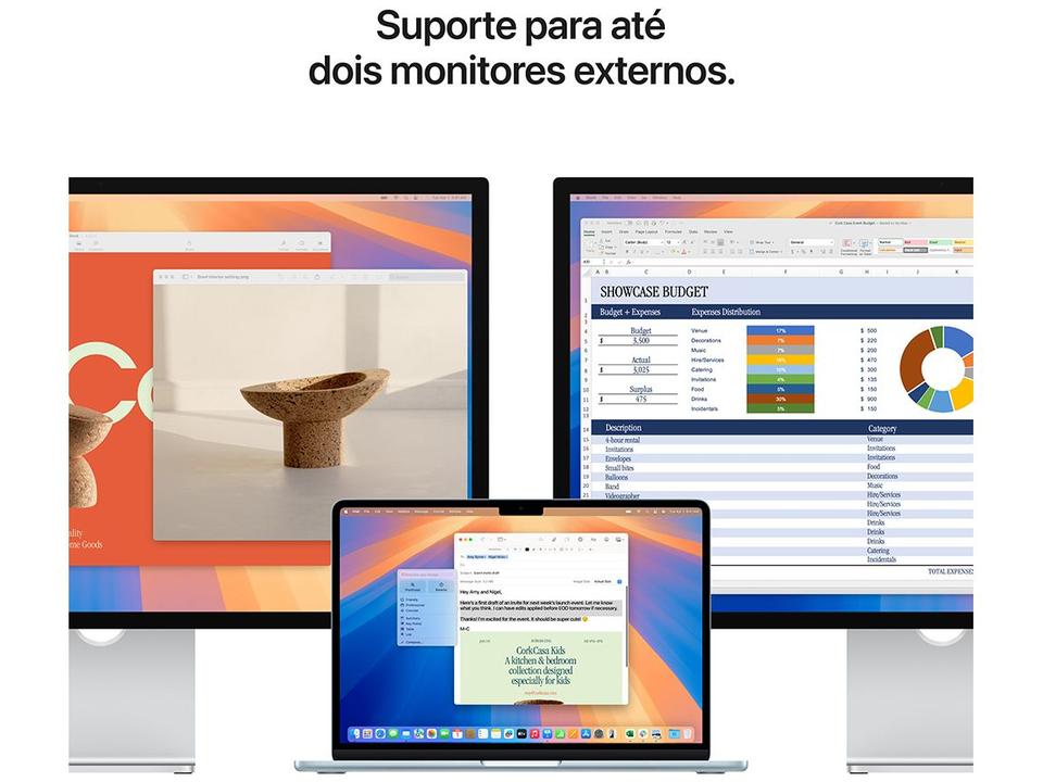 Notebook Macbook Air Apple 13" M4 16GB RAM SSD 256GB Prateado - 8