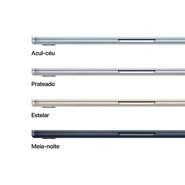 Notebook MacBook Air Apple 13" M5 16GB RAM 512GB SSD Meia-noit - 2