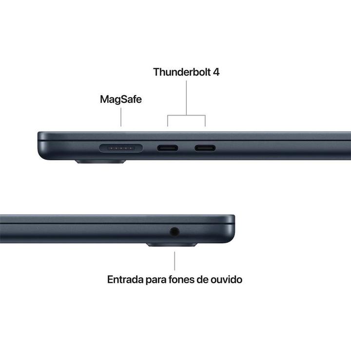 Notebook MacBook Air Apple 15" M5 16GB RAM 1TB SSD Meia-noit - 5