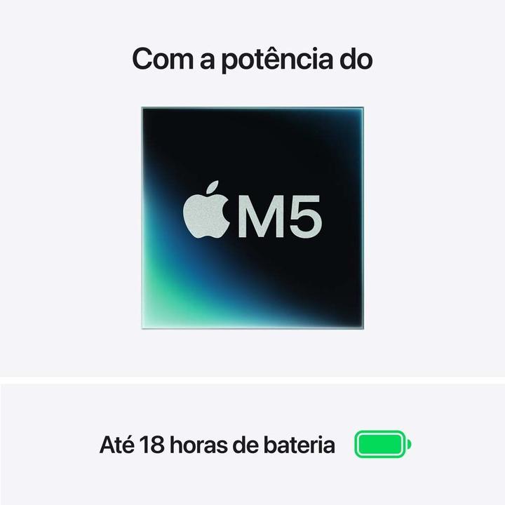 Notebook MacBook Air Apple 15" M5 16GB RAM 512GB SSD Azul-céu - 3