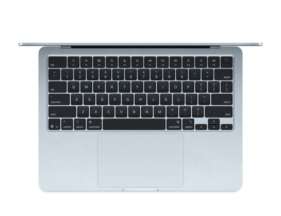 Notebook MacBook Apple Air de 13" M4 Memória Unificada de 16 GB SSD de 256GB Azul-céu - 1