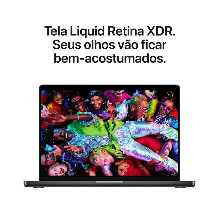 Notebook MacBook Apple Pro de 14" M5 Memória Unificada de 24GB e SSD de 1TB Preto-espacial - 5