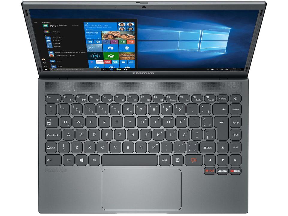 Notebook Positivo Motion Gray Q4128C-S Intel Atom - 4GB 128GB eMMC 14,1” LED Windows 10 - 6