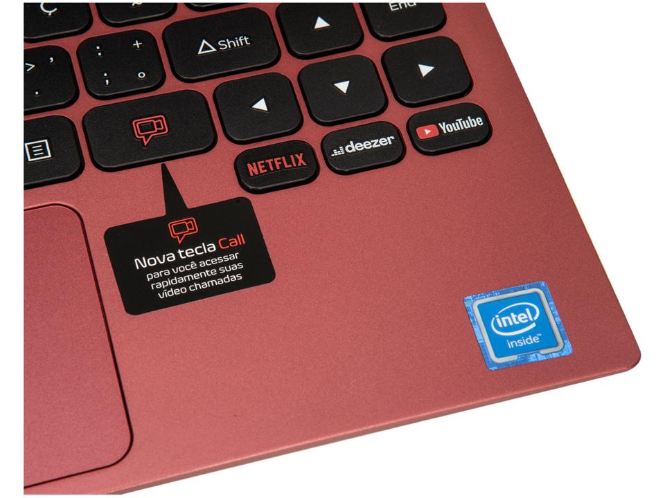 Notebook Positivo Motion Red Q464C Intel Atom - Quad-Core 4GB 64GB eMMC 64GB Nuvem 14,1” LED - 13
