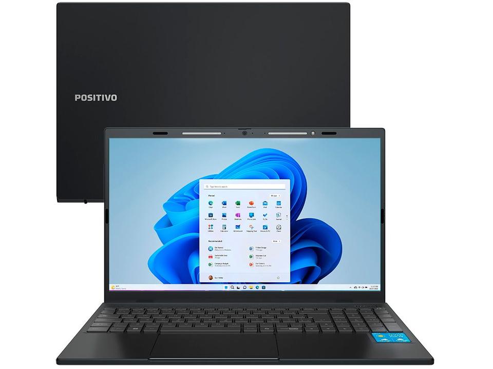 Notebook Positivo Vision C15M Intel Celeron N4500 Windows 11 Home 4GB RAM  128GB eMMC Tela 15" Full HD IPS Antirreflexo Minitela e Tecla Copilot Cinza - 22