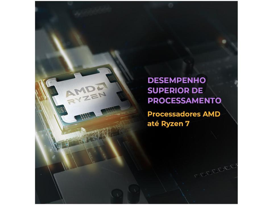 Notebook Positivo Vision R15 R516512AI-15 AMD Ryzen 5 16GB RAM SSD 512GB 15,6'' Full HD Linux 3002878 - 9