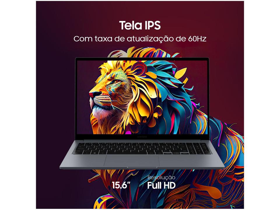 Notebook Samsung Galaxy Book4 Intel Core i3 8GB RAM SSD 256GB 15,6" Full HD Windows 11 NP750XGJ-KG5BR - 5