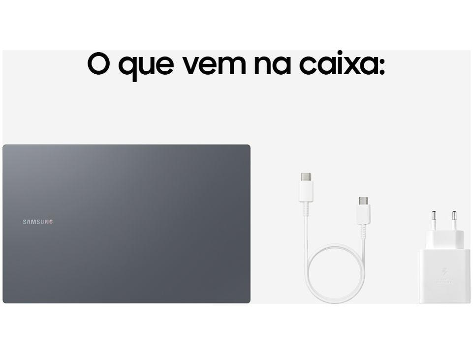 Notebook Samsung Galaxy Book4 Intel Core i5 8GB RAM SSD 512GB 15,6" Full HD Windows 11 NP750XGJ-KG3BR - 11