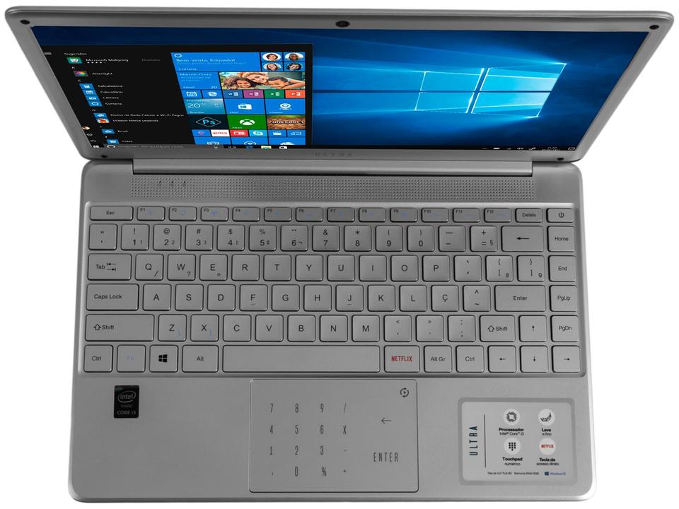 Notebook Ultra UB420 Intel Core i3 4GB - 120GB SSD 14,1” Full HD Windows 10 - 12