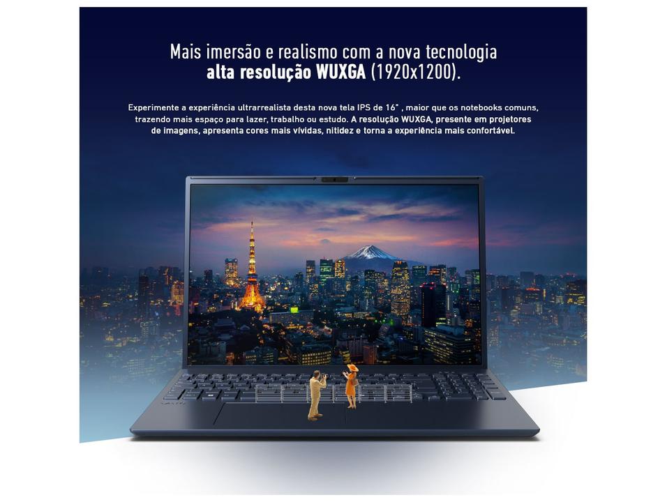 Notebook VAIO FE 16 Intel Core i5-1334U Linux 32GB RAM 512GB SSD Tela 16" IPS WUXGA Antirreflexo Cinza Grafite VJFE62F11X-B0111H - 6