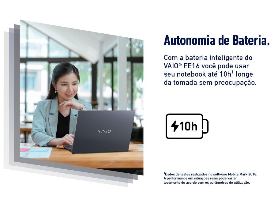 Notebook VAIO FE16 Intel Core i7-1355U Linux 32GB RAM 512GB SSD Tela 16" IPS WUXGA Antirreflexo Cinza Grafite VJFE62F11X-B0211H - 9