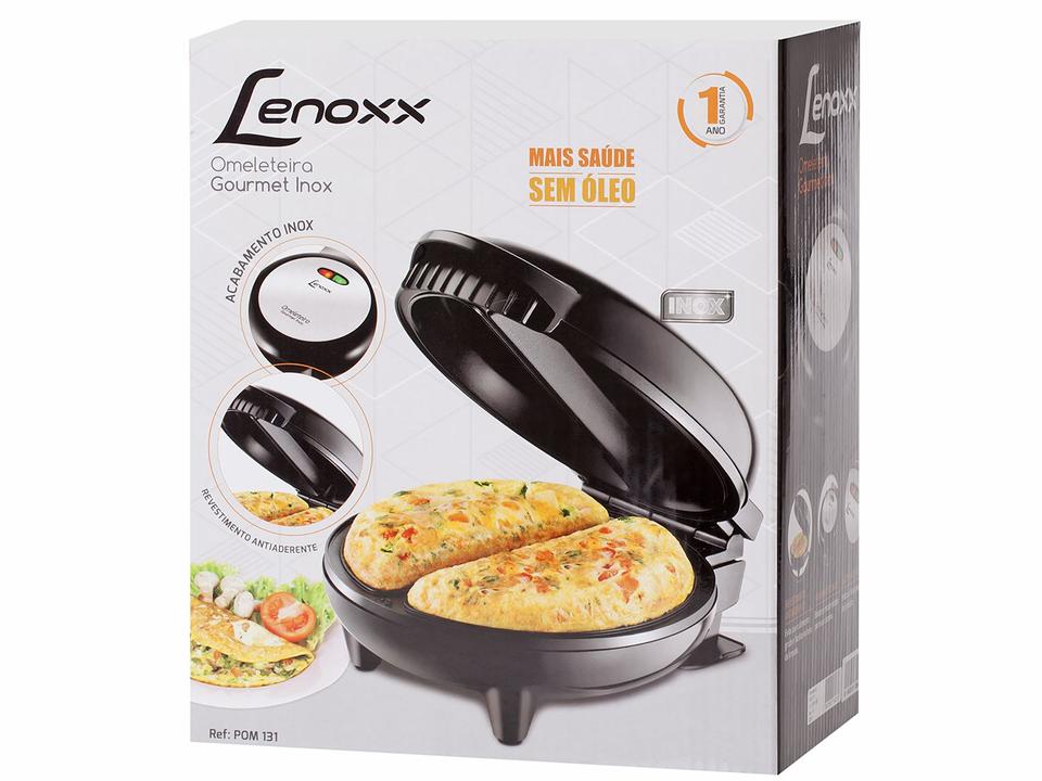 Omeleteira Elétrica Lenoxx Preta - Gourmet Inox - 110 V - 7