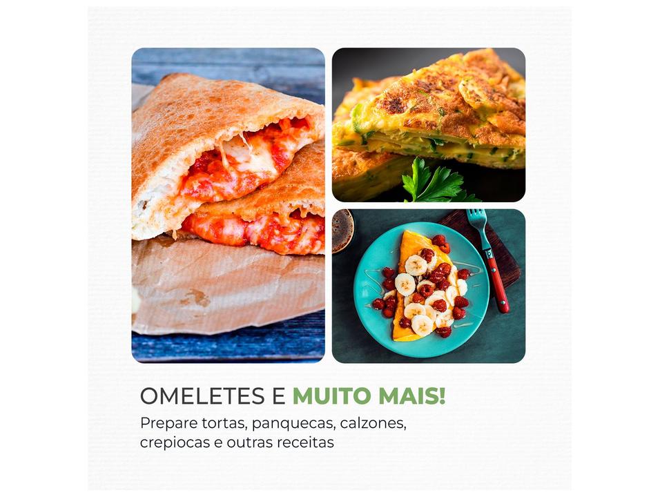 Omeleteira Elétrica Mondial Omelet Pratic OM-04-BI Preto e Prata - 2