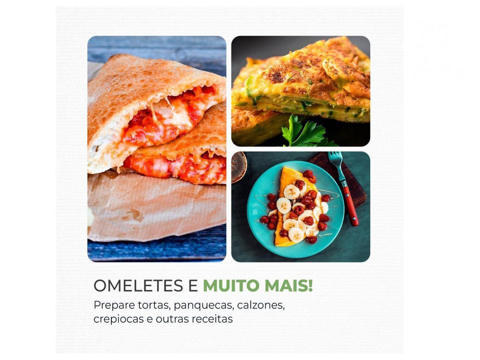 Omeleteira Elétrica Mondial Omelet Pratic OM-04-BI Preto e Prata - 3
