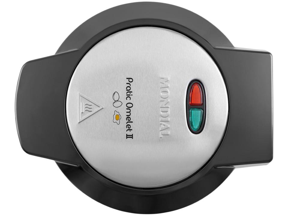 Omeleteira Elétrica Mondial Omelet Pratic OM-04-BI Preto e Prata - 13