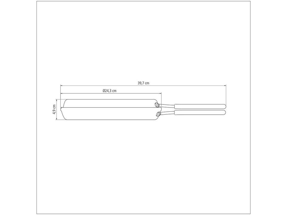 Omeleteira Tramontina Antiaderente Alumínio 24cm - 7