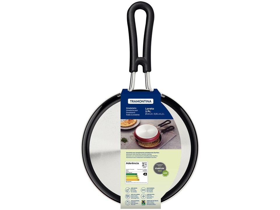Omeleteira Tramontina Antiaderente Alumínio 24cm - 5