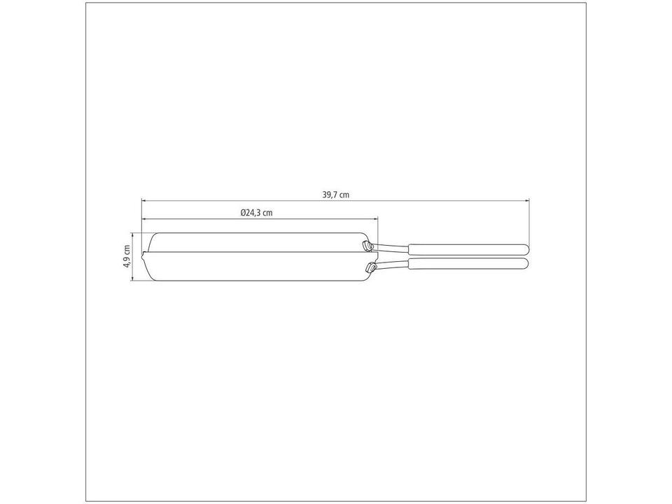 Omeleteira Tramontina Antiaderente Alumínio 24cm - 7