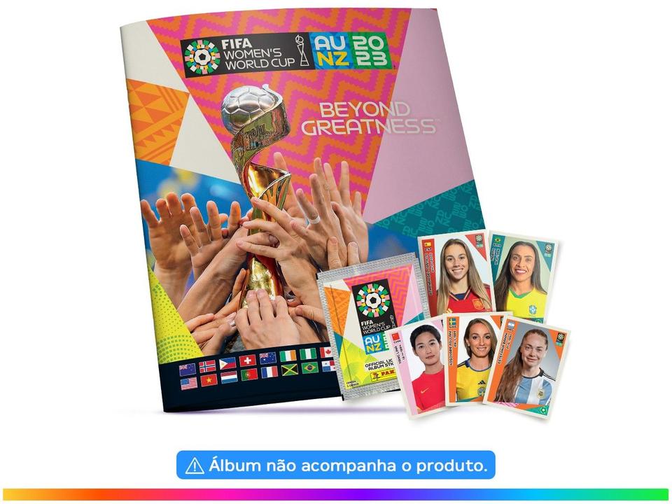 Pacote de Figurinhas Copa Do Mundo FIFA Feminina Austrália Nova Zelândia 2023 10 Pacotes com 5 Figurinhas Cada - 5