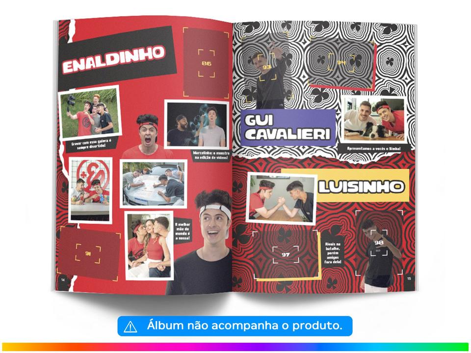 Pacote de Figurinhas Enaldinho A Lenda da Internet - 10 Pacotes com 5 Figurinhas Cada - 3