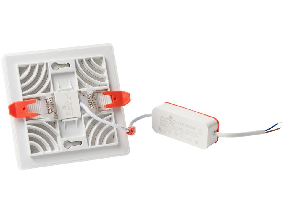 Painel de LED de Embutir 17,4x17,4cm Quadrado - Branco Neutro Gaya Infinity - 4