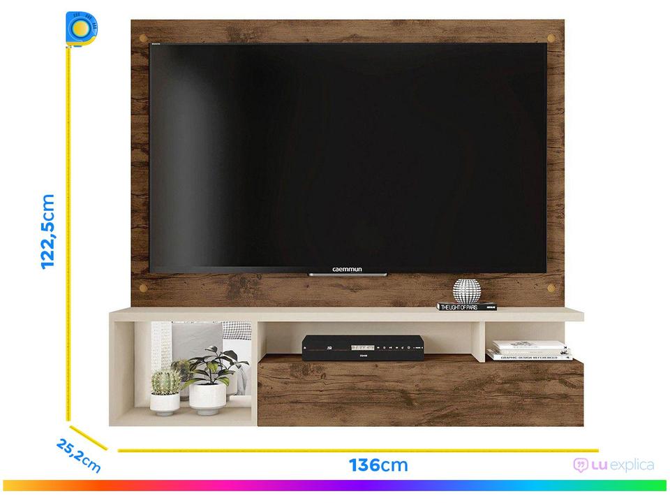 Painel para TV até 55” Caemmun Black 19 - 6
