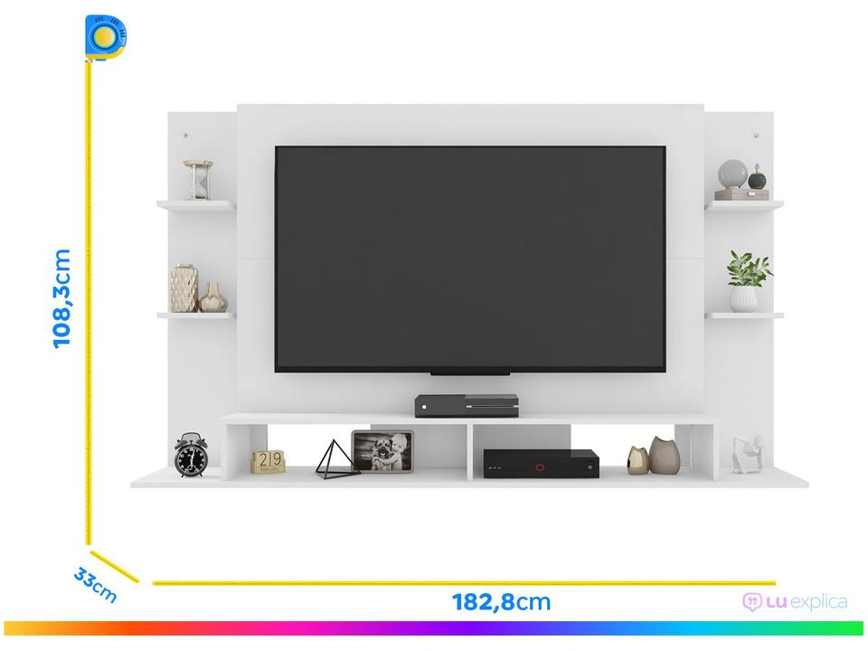 Painel para TV até 55" Caemmun Domínio 4 Prateleiras - 4
