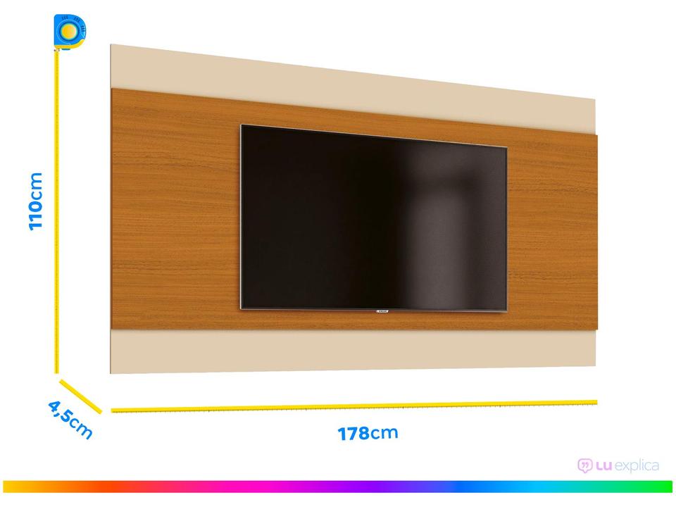 Painel para TV até 58” EDN Móveis Merlot - 2