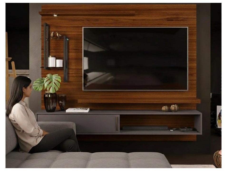 Painel para TV até 60” DJ Móveis New Greco 2 Prateleira - 1
