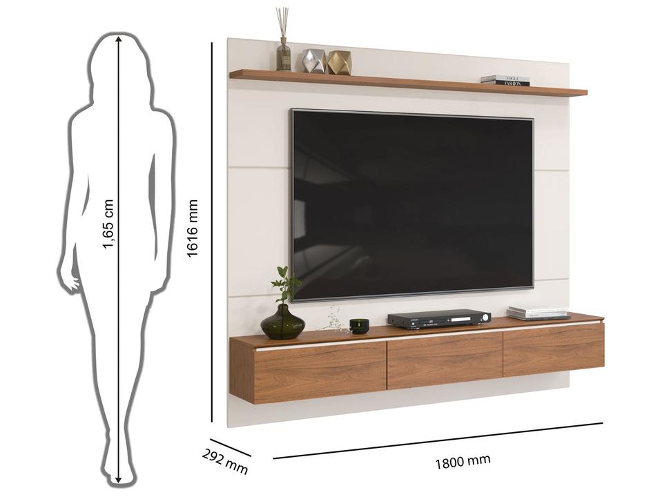 Painel para TV até 65" DJ Móveis Mateo - 2