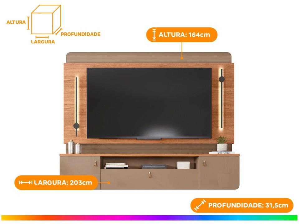 Painel para TV até 75” Caemmun Dal - 1