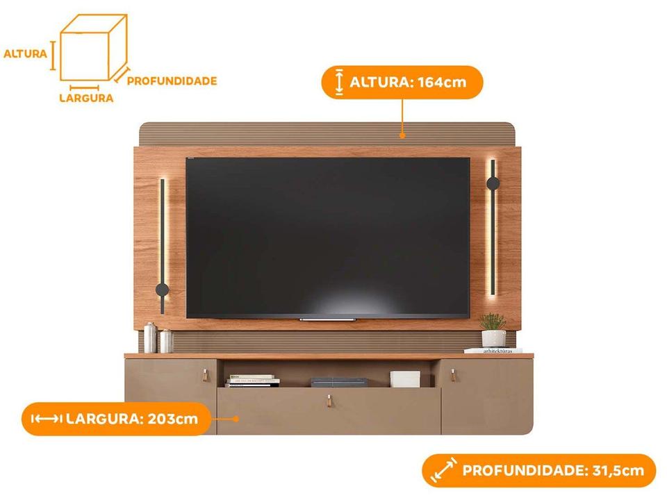 Painel para TV até 75” Caemmun Dal - 6