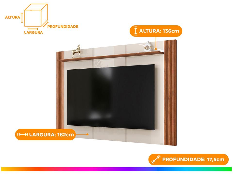 Painel para TV até 75" DJ Móveis Helo - 2
